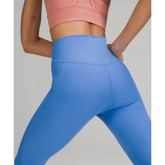 Lululemon Base Pace High Rise Ribbed Tight 25" blue nile - Picture 4 of 9